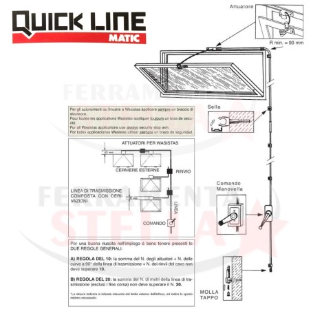 RINVIO ROTANTE x KIT OTELLI RICCARDO QUICK LINE - GRIGIO - LINEA DI TRASMISSIONE ACCESSORI RICAMBI