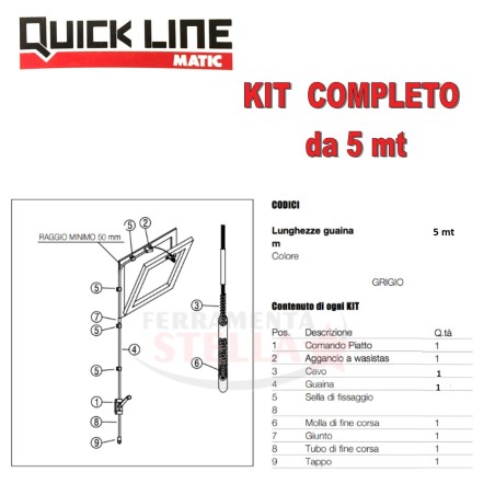 RINVIO ROTANTE x KIT OTELLI RICCARDO QUICK LINE - GRIGIO - LINEA DI TRASMISSIONE ACCESSORI RICAMBI