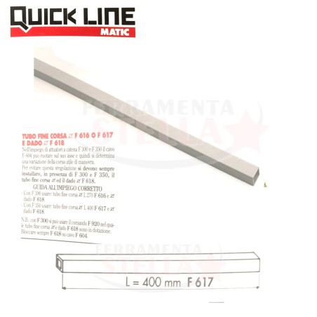 TUBO QUADRO FINE CORSA MM 550 OTELLI RICCARDO QUICK LINE - LINEA DI TRASMISSIONE ACCESSORI RICAMBI