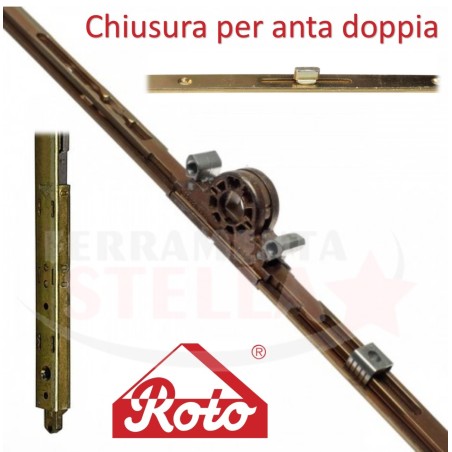 CHIUSURA CREMONESE DK PER ANTA E RIBALTA ROTO TROPICALIZZATA - ENTRATA 15 - MM 1200 - 1400 - SERIE RICAMBI