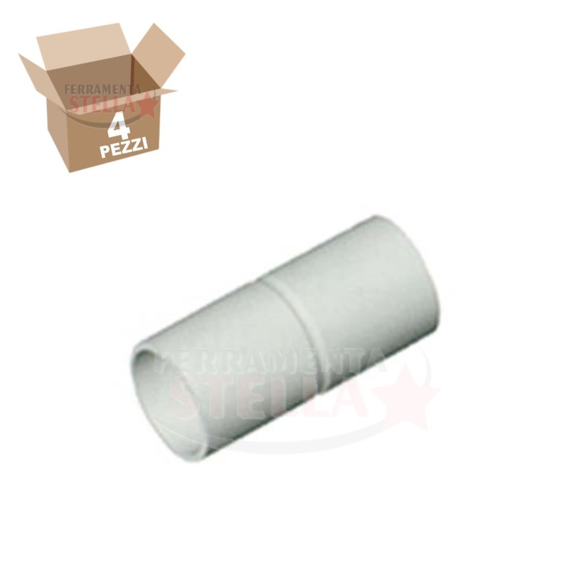 4 PEZZI MANICOTTO IP 40 GRIGIO x TUBO RIGIDO IMPIANTO DIAMETRO 20