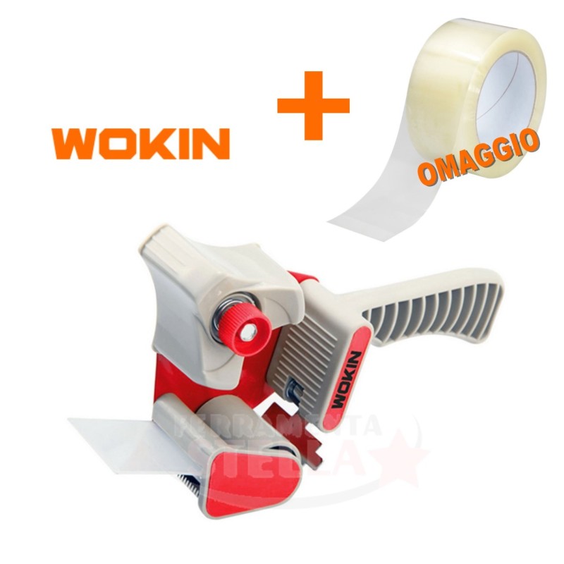 DISPENSER A PISTOLA WOKIN PER NASTRI TENDI NASTRO IMBALLO DA MM 55 - WOKIN