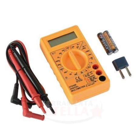 TESTER DIGITALE ELETTRONICO + PINZA AMPEROMETRICA AC CC CONTINUA RESISTENZA