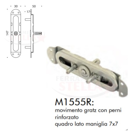 MOVIMENTO CON PERNI GRATZ X CREMONESE MANIGLIE MANIGLIA PORTA FINESTRA E BALCONI con PERNI