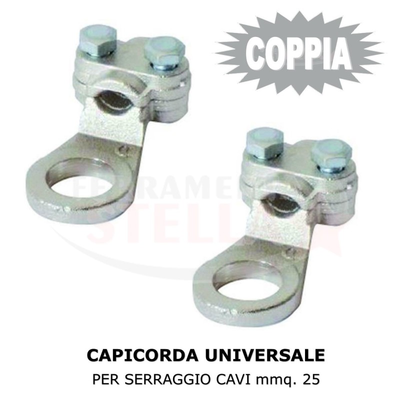 CAPICORDA CAPOCORDA CAPI CORDA UNIVERSALI MM 25 x FILO SALDATRICE