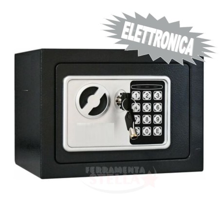CASSAFORTE PER ARMADIO SECURITY CHIAVE - ELETTRONICA - mm. 360x195x230 h PER B&B HOTEL ALBERGHI e PRIVATI DA ESTERNO