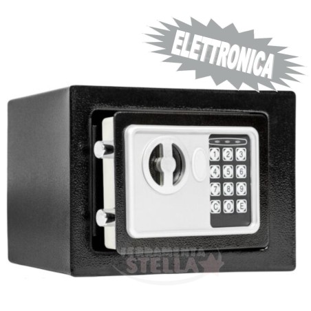 CASSAFORTE PER ARMADIO SECURITY CHIAVE - ELETTRONICA - mm. 360x195x230 h PER B&B HOTEL ALBERGHI e PRIVATI DA ESTERNO