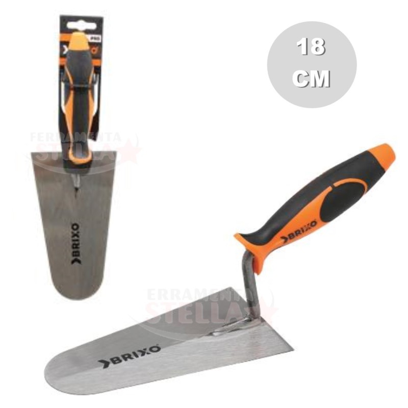 CAZZUOLA A PUNTA TONDA WORK-IT 18 CM MANICO LEGNO AUSONIA CUCCHIAIA MURATORE