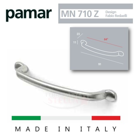 MANIGLIA MANIGLIETTA CROMO SATINATA MANIGLIE ANTA ANTE CASSETTO CASSETTI ITALIA