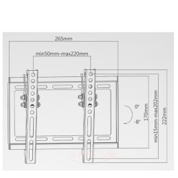SUPPORTO PER TV TELEVISIONE A SCHERMO PIATTO DA 10'' A 30'' BRAVO LCD 1 FINO A 20 KG