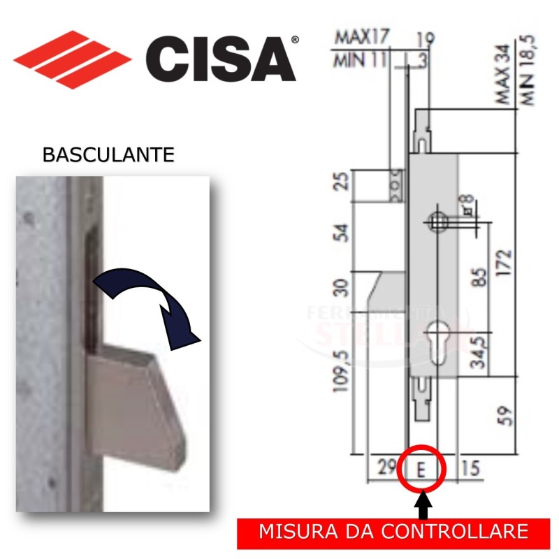 SERRATURA CISA 46225 