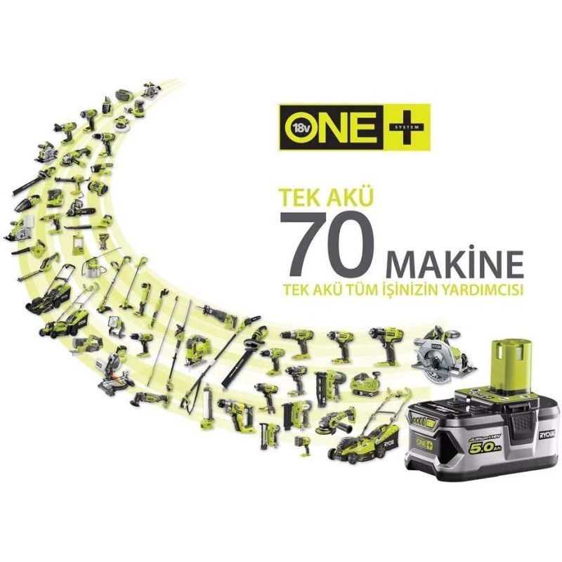 TRAPANO AVVITATORE A PERCUSSIONE 18V RYOBI - 2 BATTERIE DA 2,5 hA - INSERTO E BORSA DA TRASPORTO - OFFERTA 