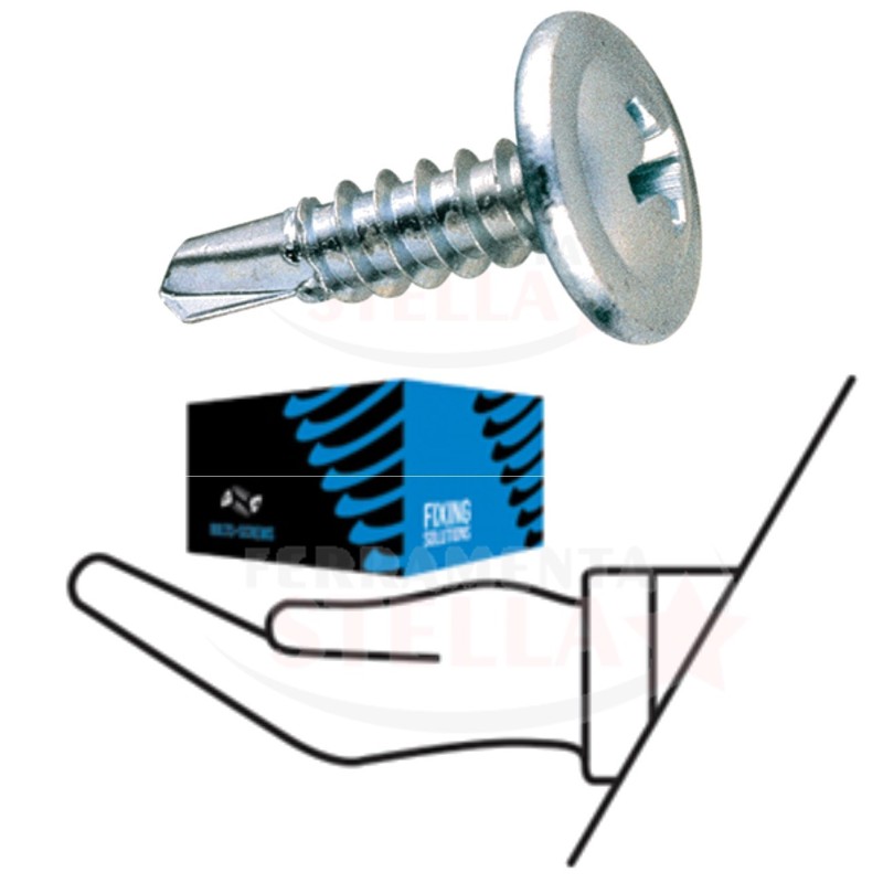 VITI VITE AUTOPERFORANTE PER PROFILI METALLICI x USO METALLI E CARTONGESSO - 4,2 x 25