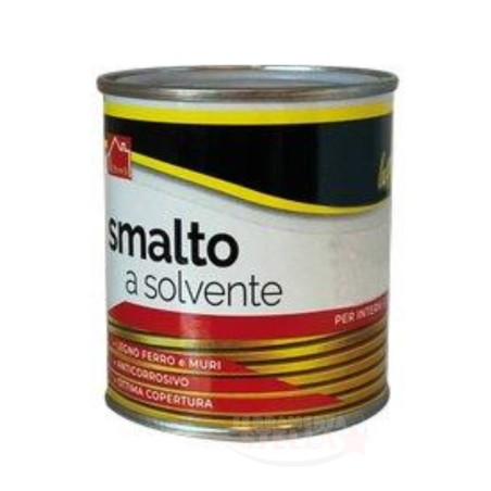 SMALTO A SOLVENTE ANTICORROSIVO PER FERRO METALLO LEGNO e INTONACI - 0,75 lt - TURCHESE BLU AZZURRO