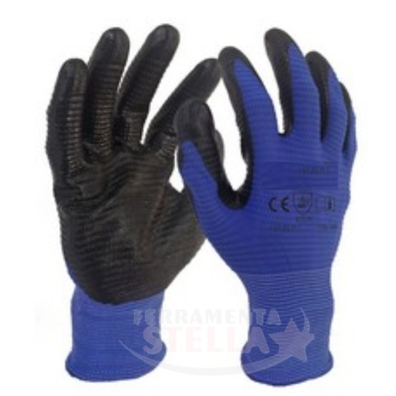 GUANTI GUANTO IN NYLON PALMO NITRILE  taglia 9
