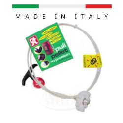 PULITORE SCOVOLINO PER STUFA A PELLET PULIPELLET DA 3 MT DIAMETRO 80 COMPLETA IN NYLON