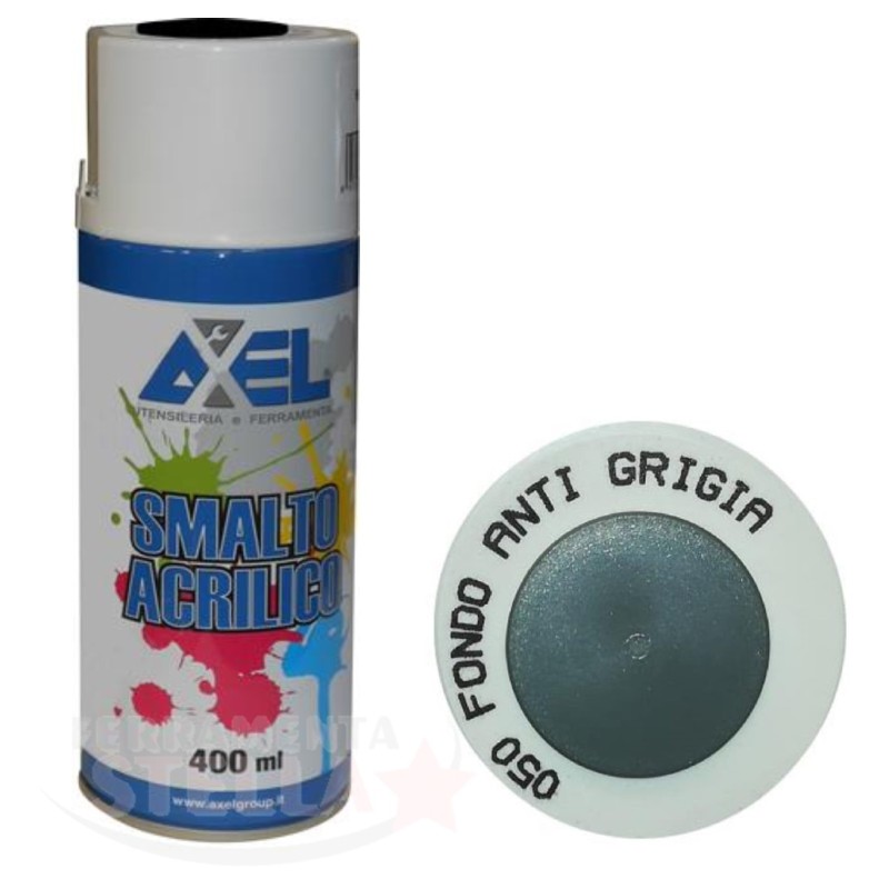 SMALTO PITTURA BOMBOLETTA VERNICE SPRAY ACRILICO 100% VARI COLORE ANTIRUGGINE ANTI RUGGINE GRIGIO