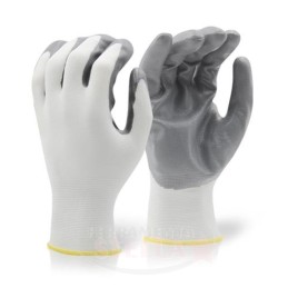GUANTO POLIURETANO GRIGIO MAGLIA PESANTE SINTETICO - TAGLIA 9 - HAND