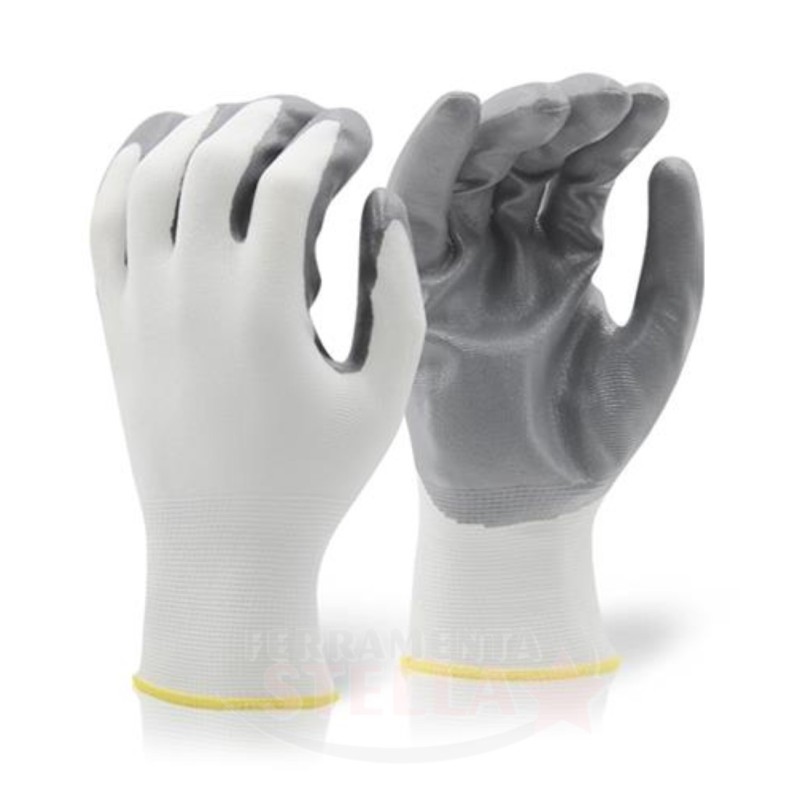 GUANTO POLIURETANO GRIGIO MAGLIA PESANTE SINTETICO - TAGLIA 8 - HAND