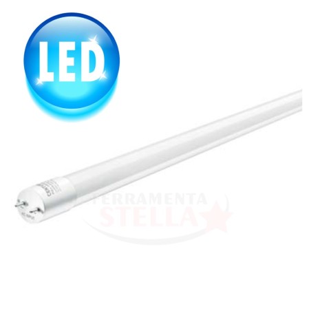 TUBO LED tipo FLUORESCENTE LINEARE A LED PER PLAFONIERA - 9 W - 60 CM - T8 LUCE NATURALE CON STARTER