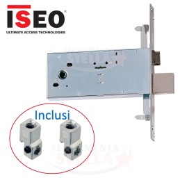 SERRATURA INFILARE FASCIA ISEO DOPPIA MAPPA 983901BFZ FERRO ALLUMINIO CANCELLI PORTA CON GANCI PER ASTE