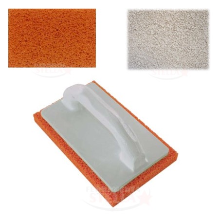 FRATTAZZO GOMMA SPUGNA GRIGIA / BLU  MORBIDA 22 X 14 ARANCIO