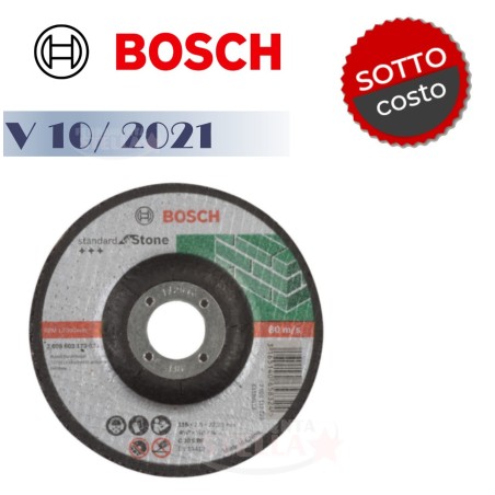 MOLA DISCO TAGLIO SBAVO 115 X 2,5 X 22 MM PIETRA STONE MARMO SMERIGLIATRICE - BOSCH