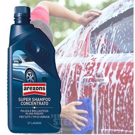 SHAMPOO LAVAGGIO AUTO CONCENTRATO AREXONS PER AUTO MOTO 