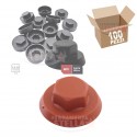 CAPPUCCIO TAPPO PER VITI ESAGONALI per COPERTURE - CONF 100 PEZZI - COLORE ROSSO - FRIUSLIDER