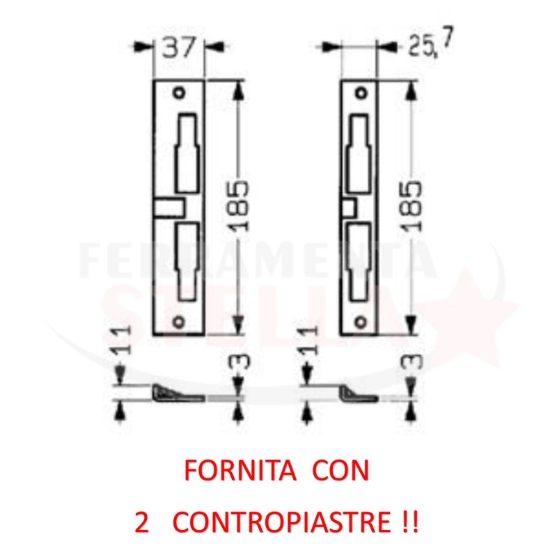 SERRATURA YALE ELETTRICA 688 - ENTRATA 60 LATO DESTRO - PULSANTE E SCIVOLO - x PORTA IN FERRO PORTONCINO INGRESSO DA APPLICARE