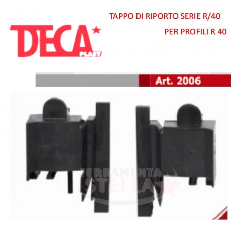 TAPPO COPPIA TAPPI DI RIPORTO PER PROFILI R 40 R40
