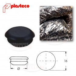 TAPPO COPRIFORO COPRIVITE x SERRAMENTI IN ALLUMINIO - COLORE NERO - PLASTECO - OFFERTA 1000 PZ 2
