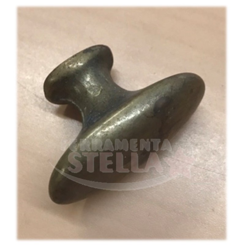 POMOLO OVALE ANTICO VENETO OTTONE ANTICATO IN STILE MOBILI COLORE ANTICATO