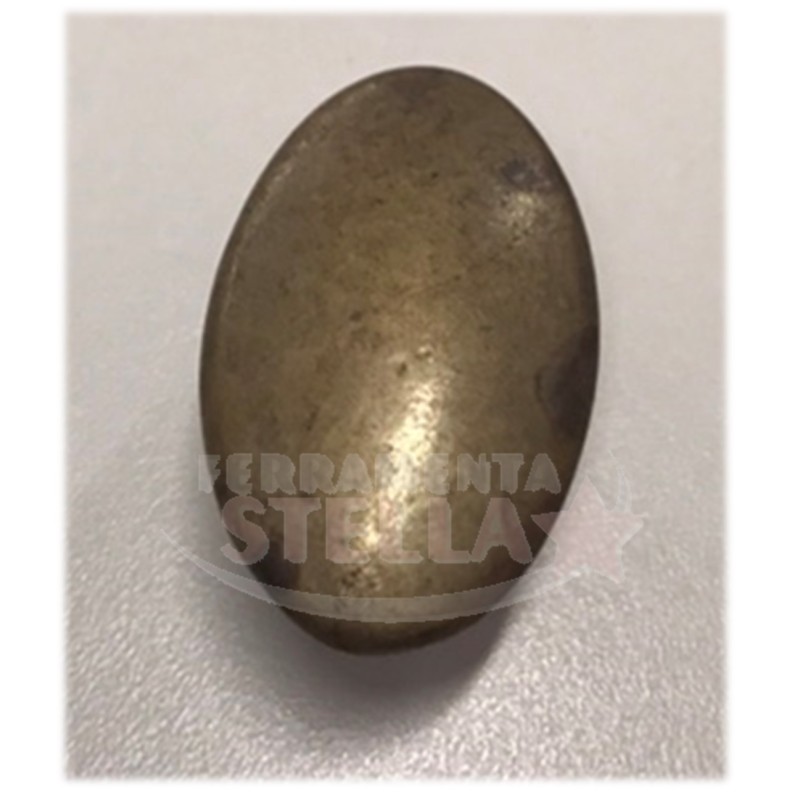POMOLO OVALE ANTICO VENETO OTTONE ANTICATO IN STILE MOBILI COLORE ANTICATO