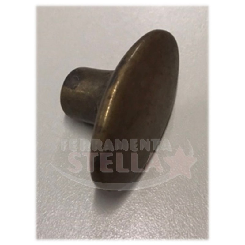 POMOLO OVALE ANTICO VENETO OTTONE ANTICATO IN STILE MOBILI COLORE ANTICATO