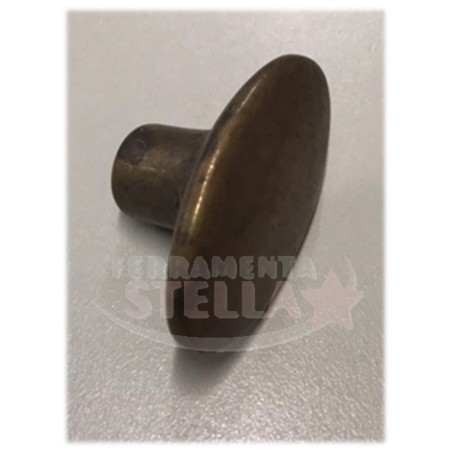 POMOLO OVALE ANTICO VENETO OTTONE ANTICATO IN STILE MOBILI COLORE ANTICATO