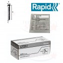 GRAFFETTE PUNTE X FISSATRICE GRAFFATRICE CHIODATRICE CHIODI TAPEZZIERE RAPID 5000 pz - 30 mm CON TESTA RAPID ESCO ROCAFIX