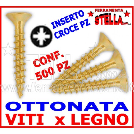 Viti truciolare 6x70 tropicalizzate testa gialla | ferramentastella.it