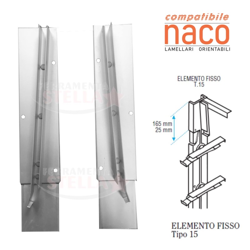 Comandi orientabili tipo naco per vetro tipo 15 | ferramentastella.it