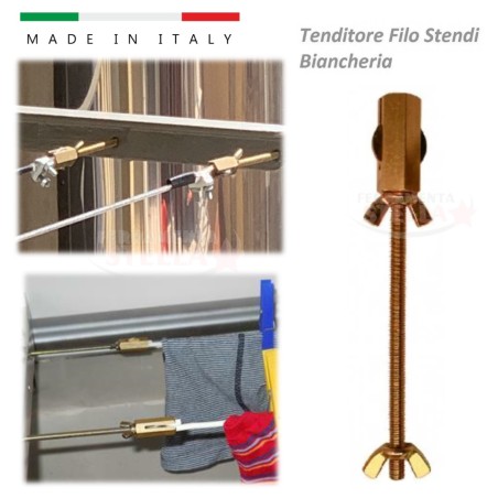 Tenditore tendifilo ottone tendi filo per panni | ferramentastella.it