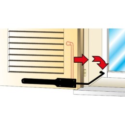 FERMAPERSIANE PIEMONTE C/ MOLLA BLOCCA FERMA PERSIANA FERMAIMPOSTA FERRO BATTUTO