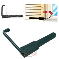 FERMAPERSIANE PIEMONTE CON MOLLA BLOCCA FERMA PERSIANA FERMAIMPOSTA FERRO BATTUTO