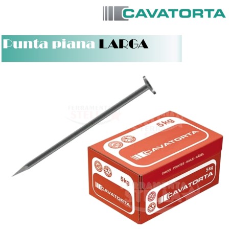 Chiodi punte cavatorta conf da 5 kg piana larga | ferramentastella.it