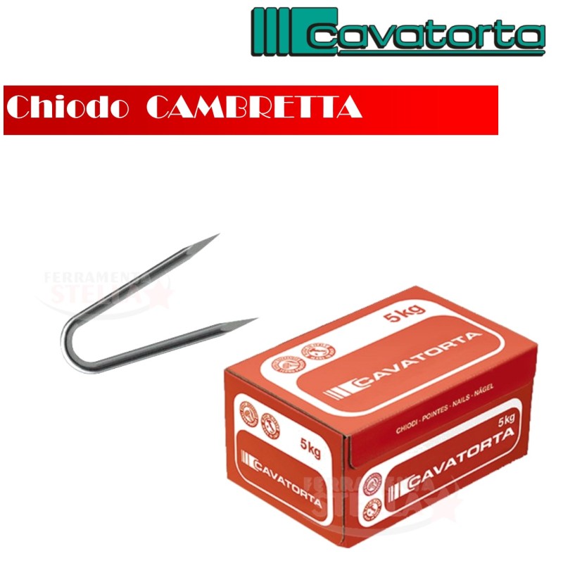 Chiodi punte cavatorta conf da 5 kg cambretta | ferramentastella.it