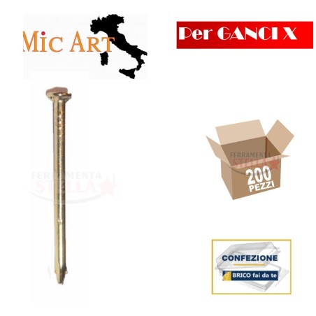 CCHIODI PUNTE PUNTO PER GANCI X quadri | ferramentastella.com