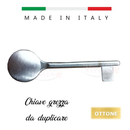 chiave vergine duplicabile cromo satinata | ferramentastella.com