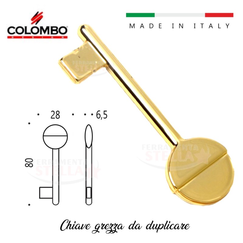 CHIAVE VERGINE DUPLICABILE NEUTRA PORTA PORTE
