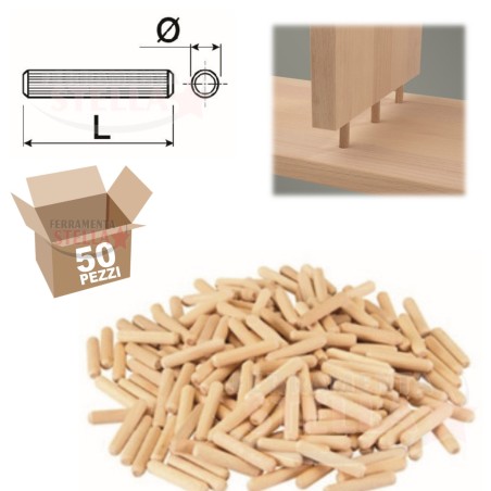 SPINA SPINE in LEGNO TINOLI TINO' TASSELLO | FERRAMENTASTELLA.COM