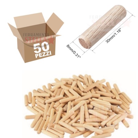 SPINA SPINE in LEGNO TINOLI TINO' TASSELLO | FERRAMENTASTELLA.COM