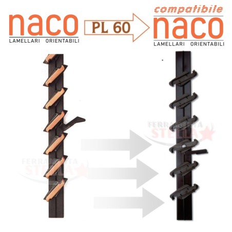 Comando orientabile lamelle legno naco pl 60 pl60 |ferramentastella.it